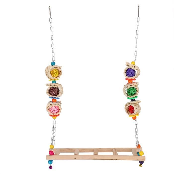 Jouet Balançoire En Bois Avec Roue Tournante – Perchoir