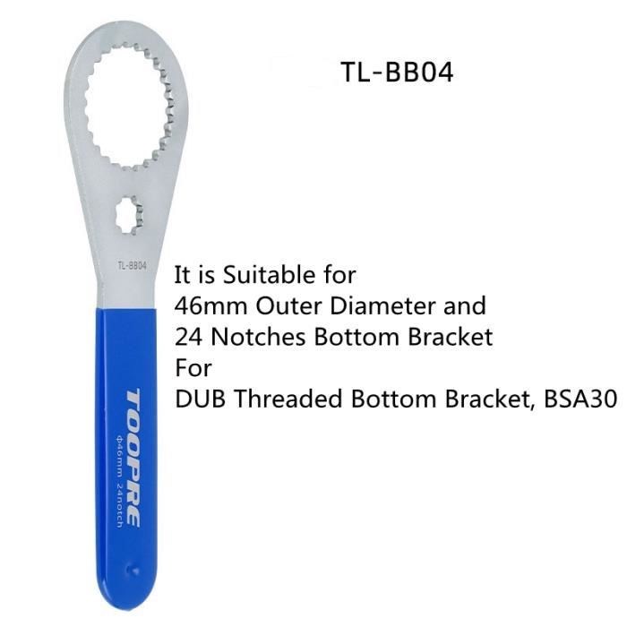 Clé Pour Pédalier De Vélo (clé BB) - Outil De Maintenance En Acier, 252mm, Argent