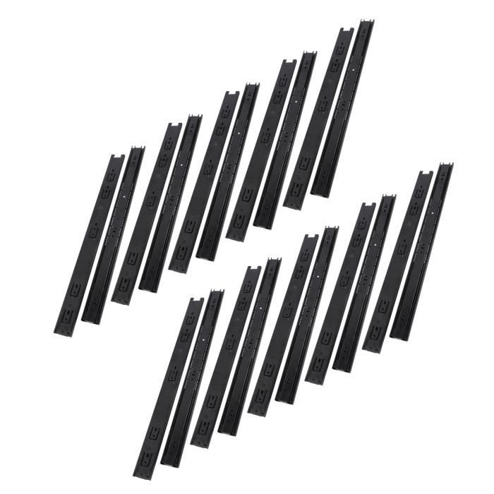Lot De 6 Paires De Glissières De Tiroir De 55,9 Cm (12 Pièces) De