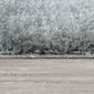 Tapis De Salon Gris Anthracite Poils Longs Doux Shaggy Moelleux Motif Vagues 80x150 Cm