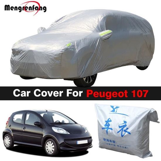 Housse de Protection anti-poussière pour Peugeot 107, pare-soleil Anti-UV  intérieur et extérieur de voiture, - Cdiscount Auto