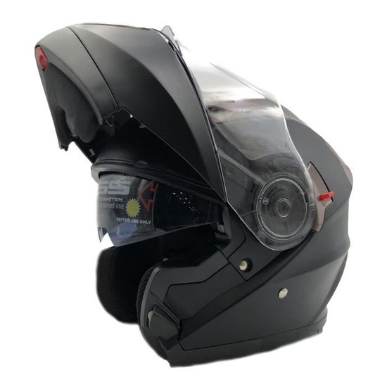 Casque Moto Modulable Bluetooth - Homologué ECE/DOT - Double Visière - Pour Scooter, Moto, Vélo