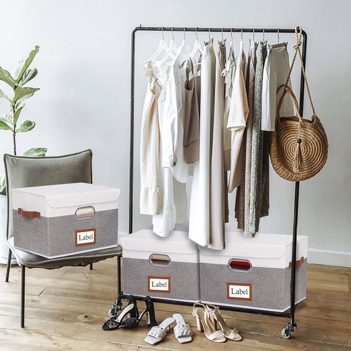 Boite De Rangement Avec Couvercle, Boite En Carton, Rangement Vetement Boite De Rangement Avec Couvercle, Boite En Carton, Rangement Vetement