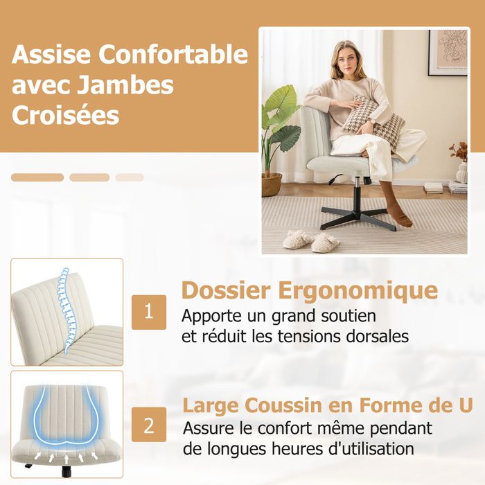 COSTWAY Chaise de Bureau de Direction Ergonomique, Chaise de Conférence COSTWAY Chaise de Bureau de Direction Ergonomique, Chaise de Conférence