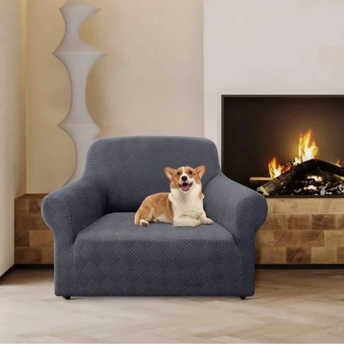 Housse de Canapé Housse de Fauteuil Elastique Protège Canapé pour Les