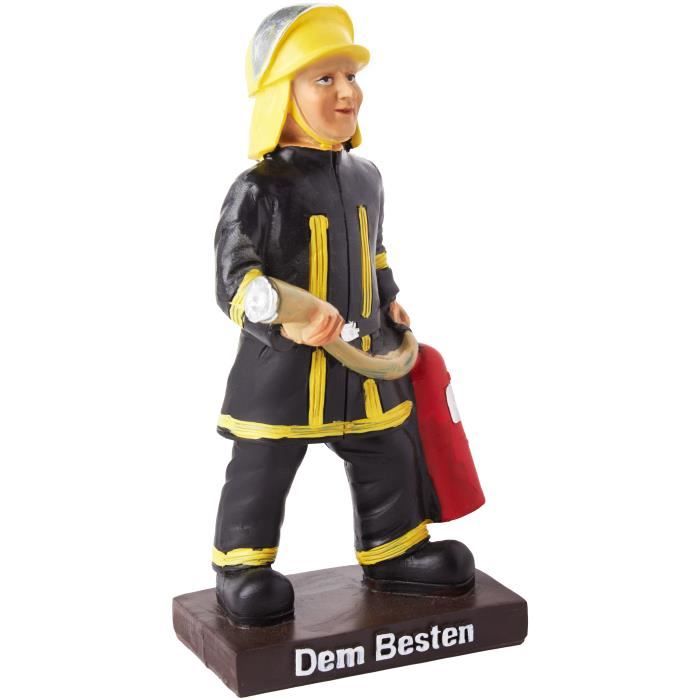 BRUBAKER Trophée Pompier Dem Besten 15 x 7 cm en polyrésine - Idée Cadeau  pour Les Pompiers