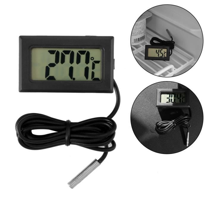 Thermomètre numérique LCD pour voiture, capteur de température  électronique, affichage transparent – AZDAY
