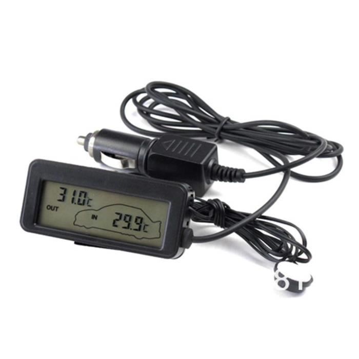 Thermomètre/Humidimètre Numérique de Poche, Hygromètre avec Grand Écran LCD, Thermomètre Portable po