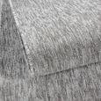 Tapis de salon uni moderne, tapis à boucles à poils courts, entretien facile, Tapis Chiné, Gris clair Tapis 200 x 290 cm-2