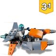 LEGO 31111 Creator Le Cyber Drone Jeu de Construction avec Cyber Mech et Scooter, Jouets de l'espace pour Les Enfants de 6 An-2