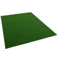 Kingston - tapis type gazon artificiel – pour jardin, terrasse, balcon - vert - 200x200 cm-2