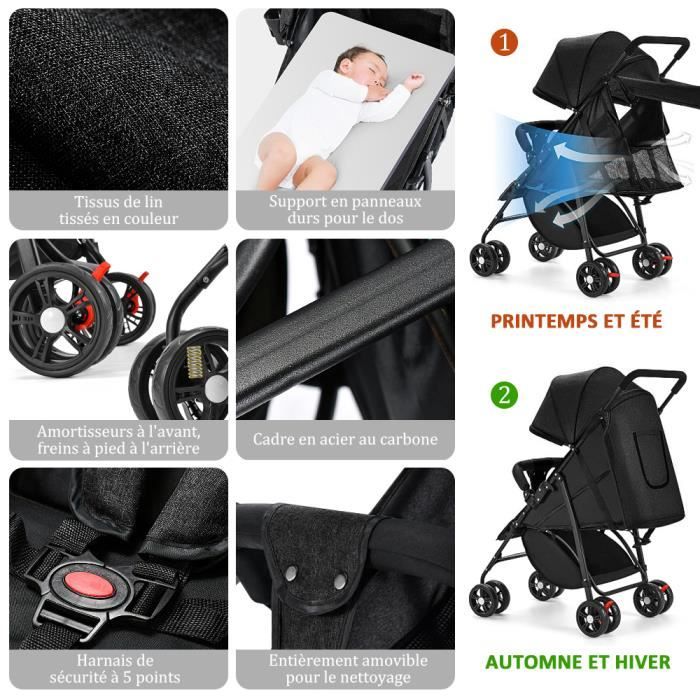 Accessoires de poussette de bébé, design de poussette avec accoudoir en  cuir PU avec pare-chocs avant, barrière de sécurité - Cdiscount  Puériculture & Eveil bébé