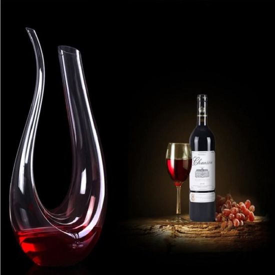 Verres à vin,Carafe de vin rouge en cascade,verseur de verre,350-750ml, carafe,cognac,carafe,bouteille de Champagne - Type 350ml - La cave Cdiscount