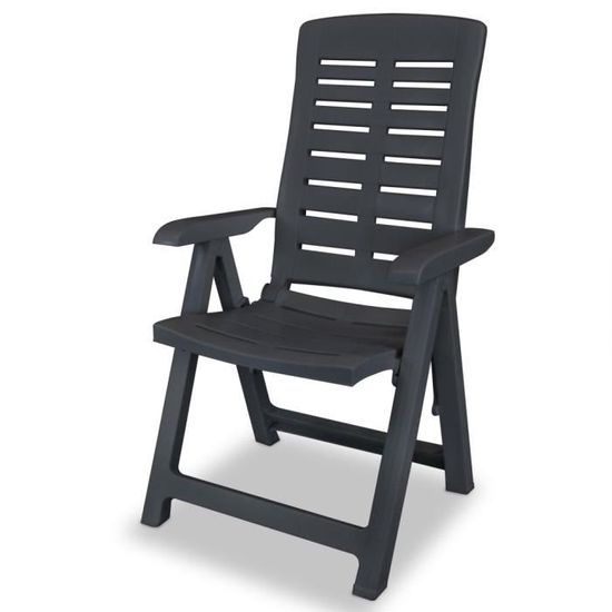 Lot De 2 Chaises De Réalisateur Pliables VidaXL - Chaise Metteur En Scène Bois Acacia Gris Foncé Pour Jardin Et Camping