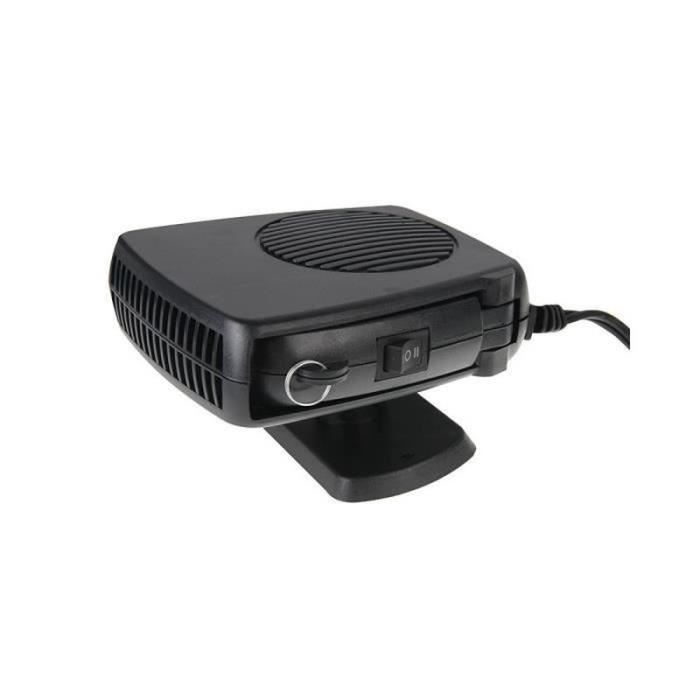 Chauffage & Ventilateur Voiture Portable 2 En 1 - 12V 150W - Dégivrage Et Refroidissement - Support Rotatif - Pour Voitures Légères - 9