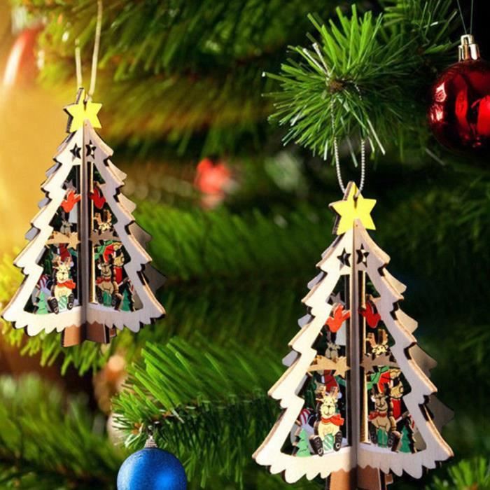 Décorations pour arbres de Noël suspendus arbre de Noël décor de fête à ...