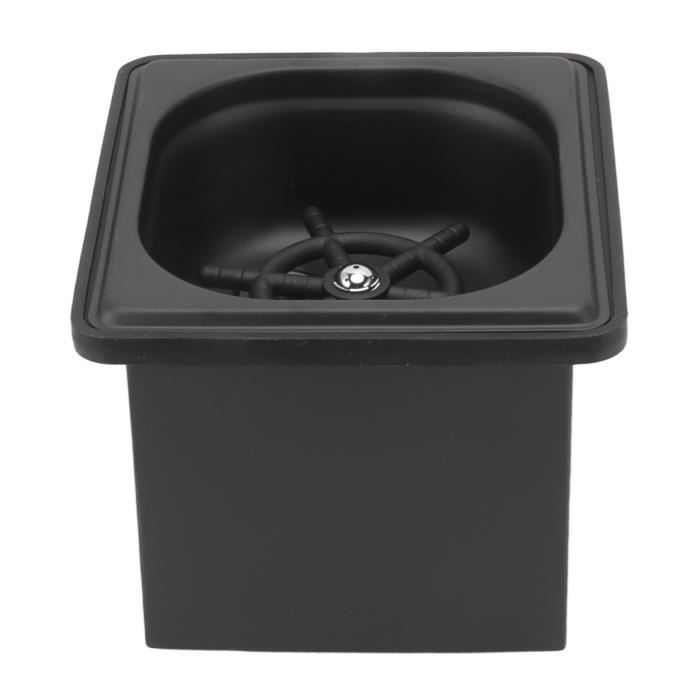 Rince-verres Pour Bar Et Café - Acier Inoxydable 304 - Lavage Haute Pression Mains Libres - Noir
