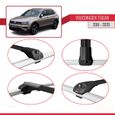 Pour Volkswagen Tiguan 2016-2020 Barres de Toit ACE-1 Railing Porte-Bagages de voiture NOIR-3