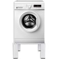 vidaXL Socle pour machine à laver Blanc-3