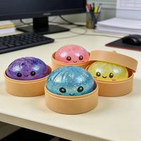 Squishy Boulette Géante – Effet Panier Vapeur – Balle Anti-stress – Forme Ravioli – Jouet Sensoriel – 1 Pièce