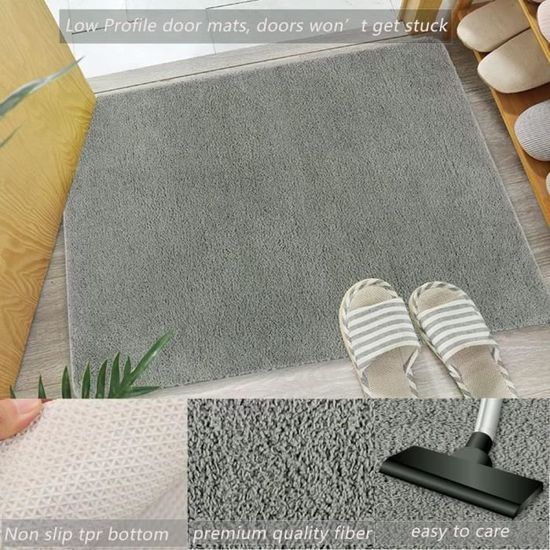 Paillasson D'Intérieur Tapis De Sol Et De Cuisine En Caoutchouc Robuste, Antidérapant, Lavable - 2