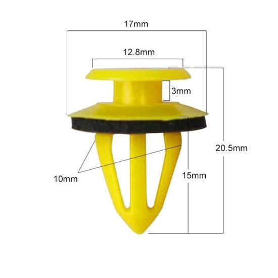 Sac en plastique!!! Haute Qualité 10 Pièces Plastique vitres DIN 125 Taille M 12 nouveau
