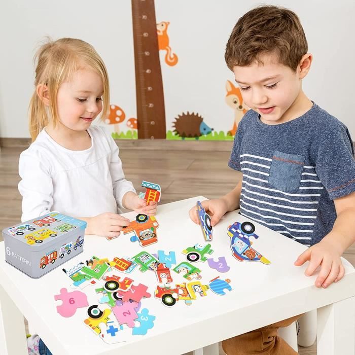 Puzzle Magnétique pour Enfants - Montessori - 3 Niveaux de Difficulté -  Animaux - Cdiscount Jeux - Jouets