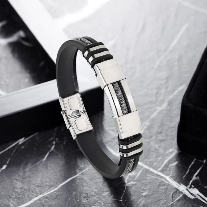 Bracelet hotsell homme silicone