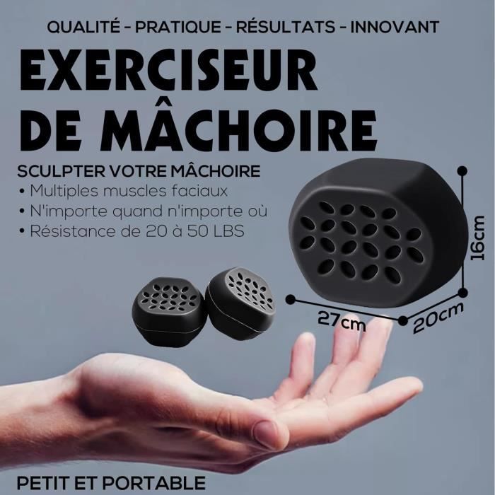 Musculation ( 6 pièces ) - Muscler Mâchoire – Exercice de Mâchoire Hommes  et Femmes – Tonifie Le Visage - Cdiscount Au quotidien