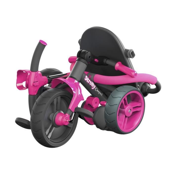 STROLLY Tricycle Evolutif Strolly Compact Rose Cdiscount Jeux Jouets