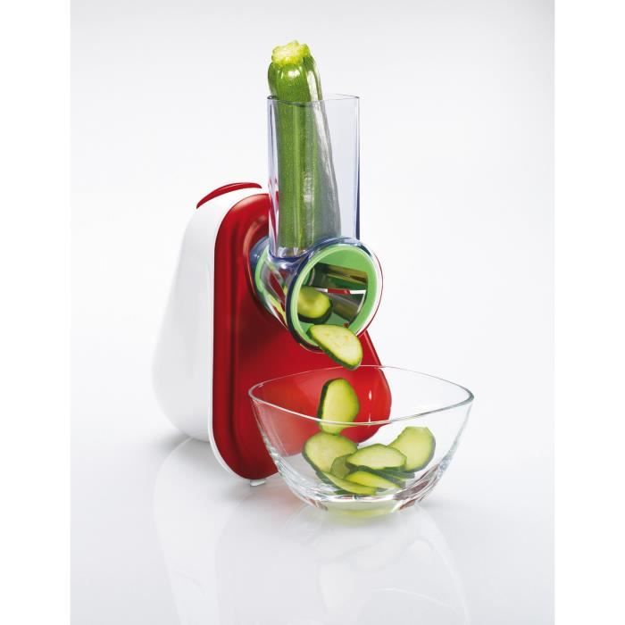 Moulinex Découpe-légumes électrique, Râpe 3-en-1, Système de cônes de  couleur facile, Large goulotte, Pièces amovibles compatibles  lave-vaisselle, Fresh Express rouge DJ753510 : : Cuisine et Maison