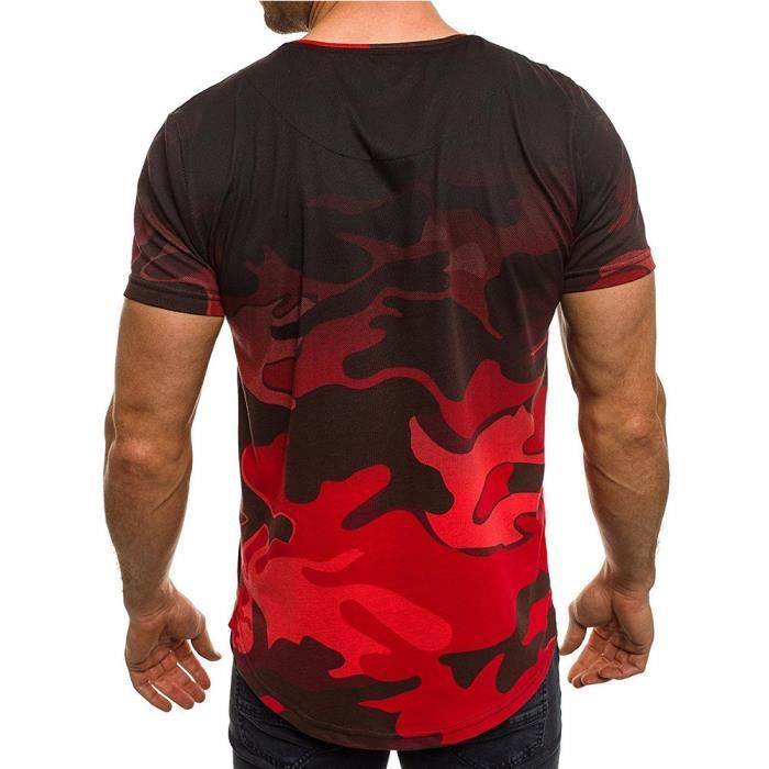Lot de 3 T shirt Hommes de marque luxe camouflage Tee shirt Homme pas cher T shirt V tement Masculin