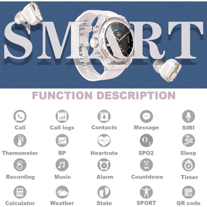 Montre Connectée Avec Ecouteur Intégré - Le Meilleur Achat