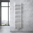 Radiateur de salle de bain SOGOOD 180x50cm blanc - chauffage à eau chaude-0