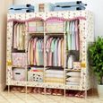 Penderie Souple 1 7a Rose Longueur 130 Largeur 45 Hauteur 170