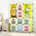 Armoire Pour Enfants Plastique Assembler La Garde Robe Simple De