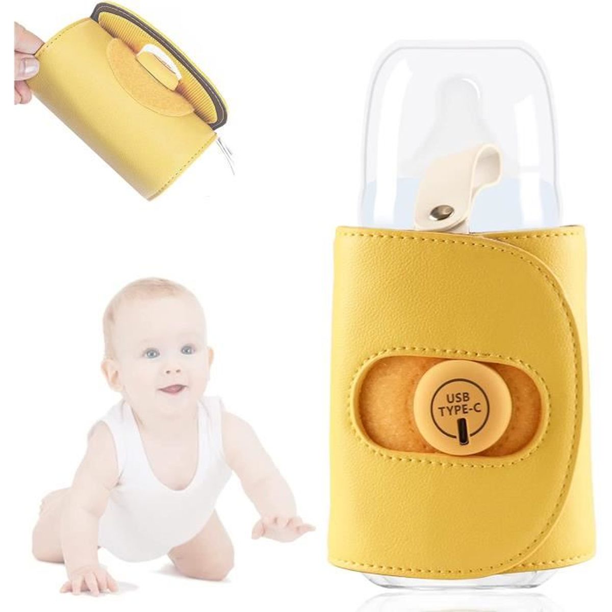 Chauffe-Biberon Portable Uhngw - Chauffe-Lait Instantané Pour Bébé Voyage Et Sortie