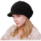 AMOUNE Bonnet - Femme - Béret Hiver - Acrylique - Doublure Polaire - Taille Unique
