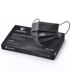 CRAZYCHIC - x51 Masque Chirurgical Médical NOIR Type IIR - Certifié CE Norme EN14683 - Masque 3 Plis Protection Respiratoire EFB>99%