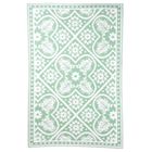 ESSCHERT DESIGN Tapis d'extérieur vert et blanc 182 cm
