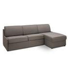 ITALIAN SPIRIT Canapé d'angle réversible convertible GAIN DE PLACE gris silver express couchage 140 cm