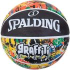 Ballon de basket - SPALDING - Rainbow Graffiti - Caoutchouc - Taille 7 - Multicolore