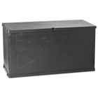 TOOMAX Coffre de rangement - Multibox Wood - 420 L - Gris anthracite - Résistant aux intempéries - Anti-UV