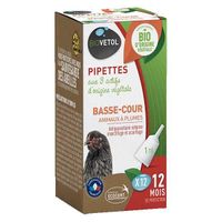 Vetobiol Pipettes Anti-parasitaires Bio Basse-Cour 12 unités
