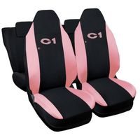Lupex Shop Housses de siège auto compatibles pour C1 Noir Rose