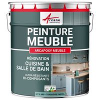 Peinture meuble cuisine - ARCAPOXY MEUBLE  RAL 6034 Turquoise Pastel - Kit de 2.5 Kg jusqu'à 30m² pour 2 couches