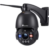 Caméra de surveillance Ctronics 5MP avec zoom optique 30X, vision nocturne 150M et audio bidirectionnel Alarme Sonore