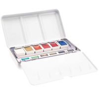 Palette d'aquarelle - 12 couleurs métalliques