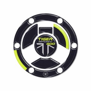 Autocollant Réservoir Moto 3D Triumph Trident 660 2021-2024 - Protection Résine, Couleur Jaune