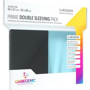CARTE A COLLECTIONNER Gamegenic - Pack double sleeves PRIME (2 x 80 slee